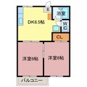 タウニー山田Aの間取図