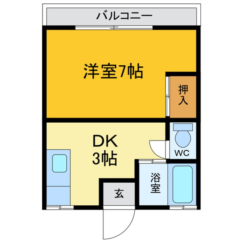 間取図 コーポメルヘン