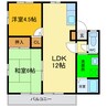 レトア三軒屋 2LDKの間取り