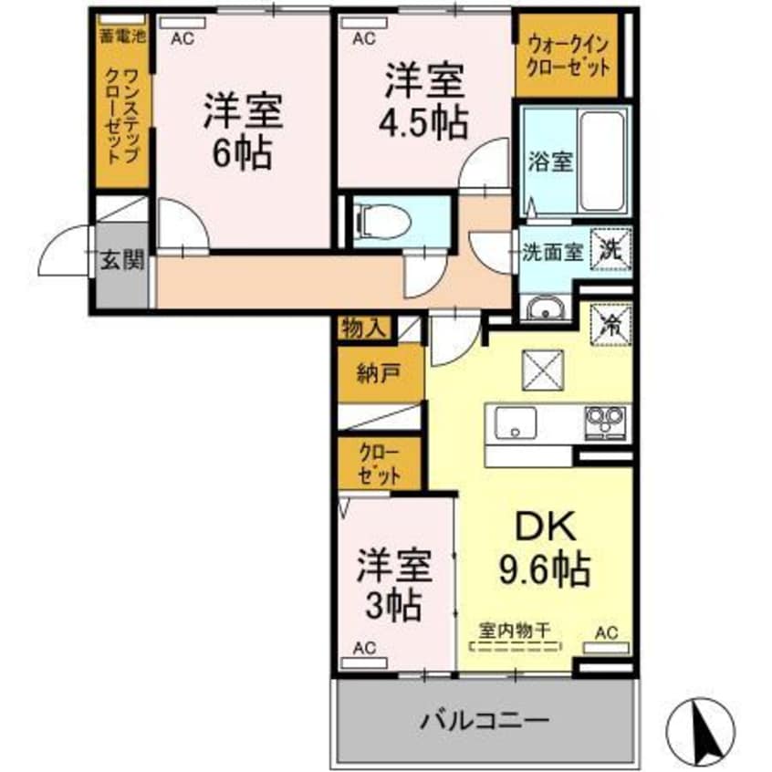 間取図 サンセール問屋町