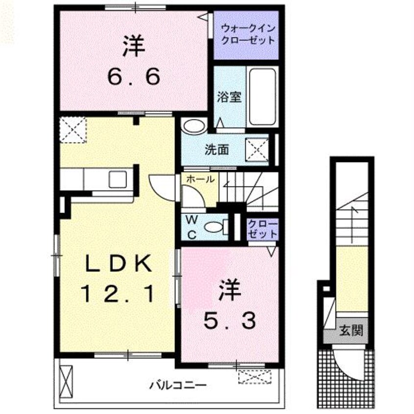 間取図 メゾンリヴィエールA