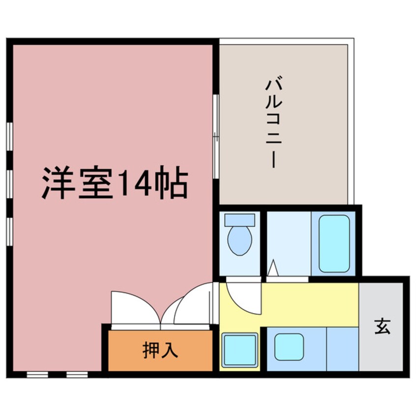 間取図 アップフィールド沖浜