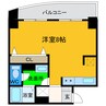 フローレンス21 1Rの間取り