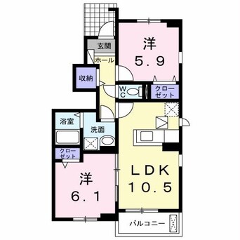 間取図 クラール南庄町C