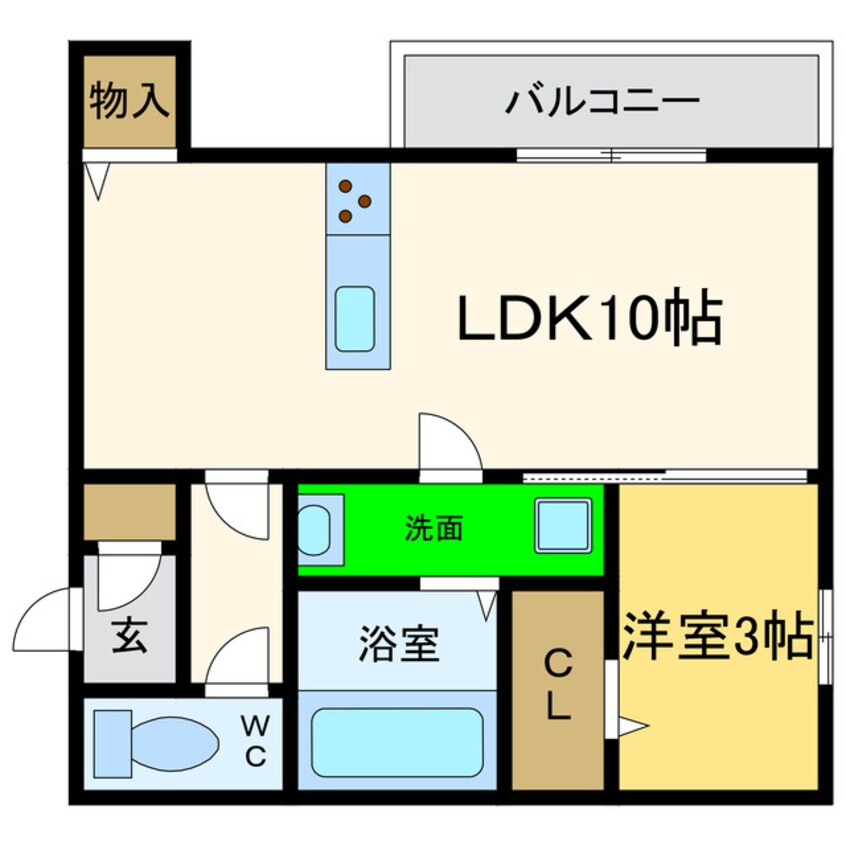 間取図 キャトルセゾン　富田橋