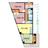 ケイズコート 3DKの間取り