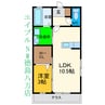 セグラ安宅 1LDKの間取り
