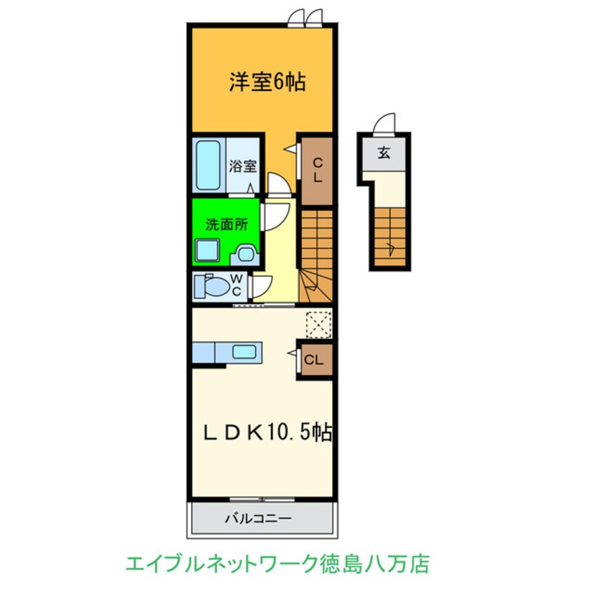 間取図 エルハーベン加茂宮A