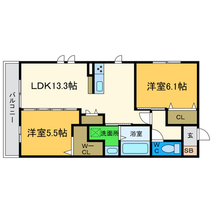 間取図 モンプリミエ　ルラシオンⅢ