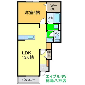 間取図 コンフォール矢三C