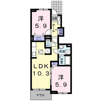 間取図 ロータス南島田C