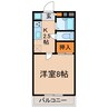 キングズウイッシュ ハイツ 1Kの間取り