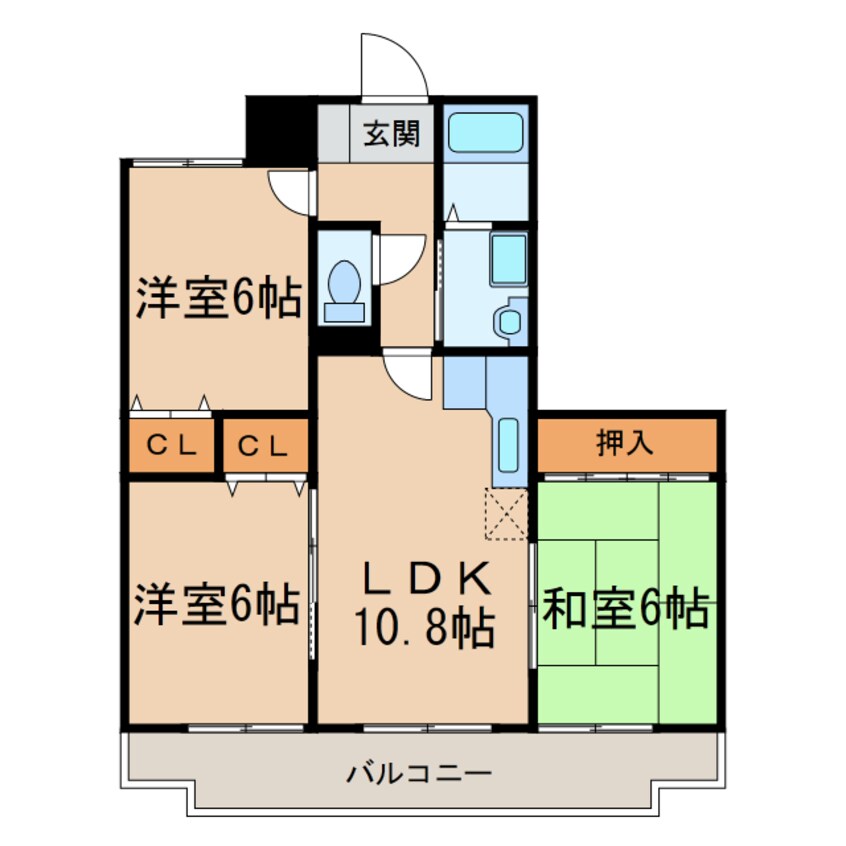 間取図 ハピネス八光