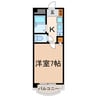エトワール上条 1Kの間取り