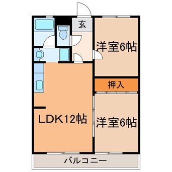 間取図 ドミール梅ヶ坪