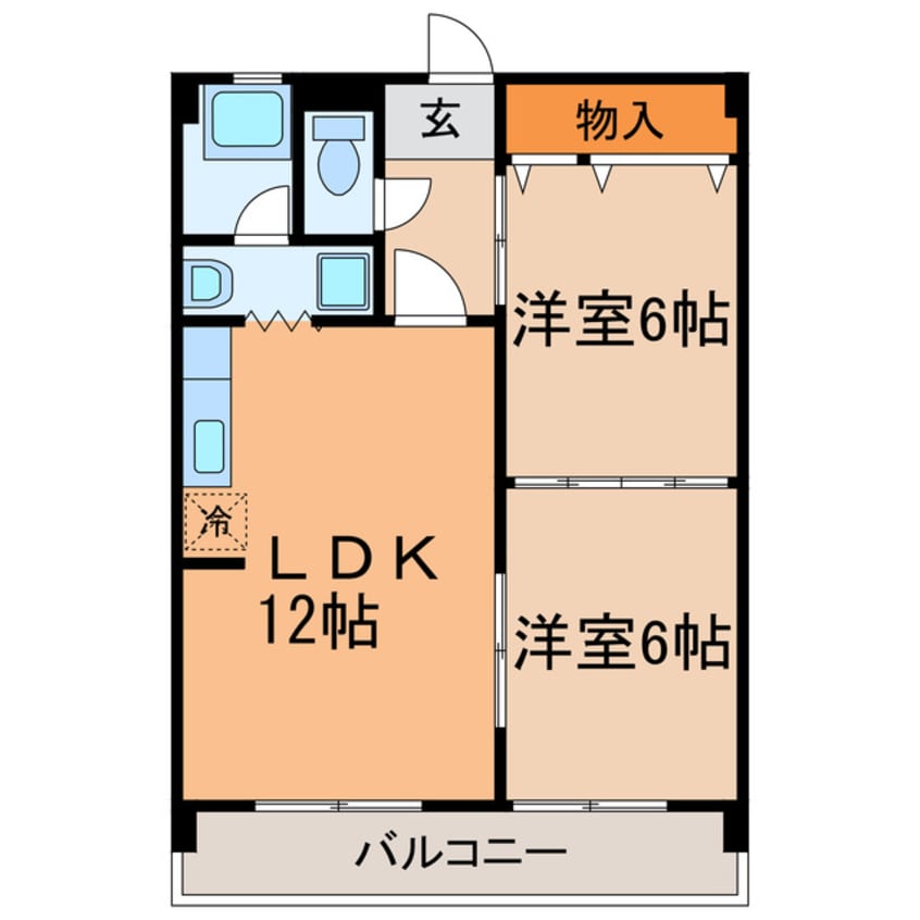 間取図 ドミール梅ヶ坪