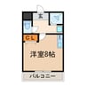 プリミエール柏原 1Rの間取り
