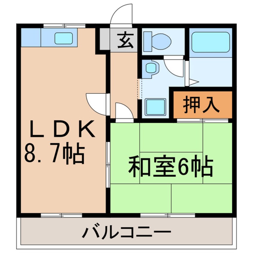 間取図 タクミハイツ９３