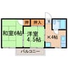 メゾンソレイユ（妙慶町） 2Kの間取り