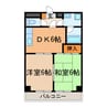 エルグランデ味美 2DKの間取り
