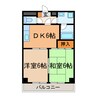 エルグランデ味美 2DKの間取り