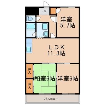 間取図 ジョイフル中野