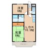 グリーンハイツ瑞穂 2LDKの間取り