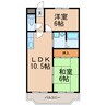 グリーンハイツ瑞穂 2LDKの間取り