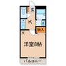 Elegant Residence HT 1Kの間取り