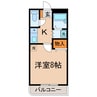 Elegant Residence HT 1Kの間取り