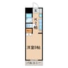 クリーン高蔵寺 1Kの間取り