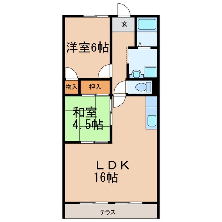 間取図 エクセルハイム