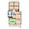 荒子ビル 3LDKの間取り