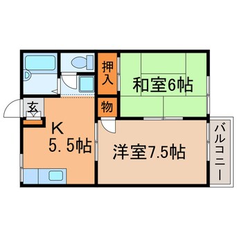 間取図 レピュート勝川Ⅰ