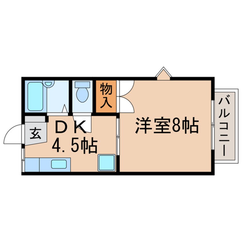 間取図 レピュート勝川Ⅰ