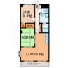 シャインヒルズ 2LDKの間取り
