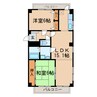 エクセル道風 2LDKの間取り