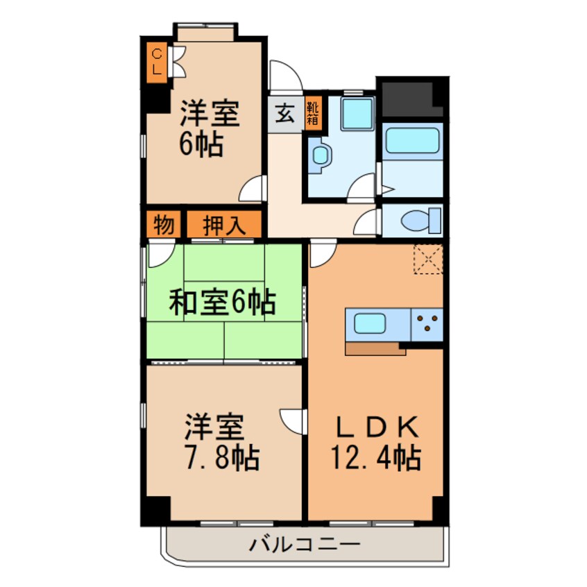 間取図 グレイス（新開町）