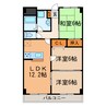 グレイス（新開町） 3LDKの間取り
