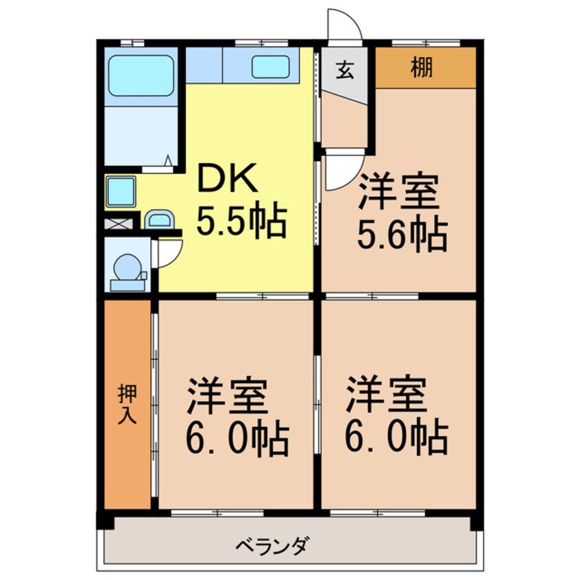 間取図 コーポＮＯＺＡＫＩ　No.2