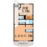 シャインアール 1LDKの間取り