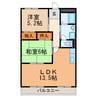 ルミエール松河戸 2LDKの間取り