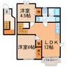 クレストールＫ－５ 2LDKの間取り