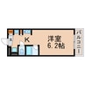 オルト春日井 1Kの間取り
