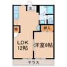 アーバンストーン1・2・3 1LDKの間取り