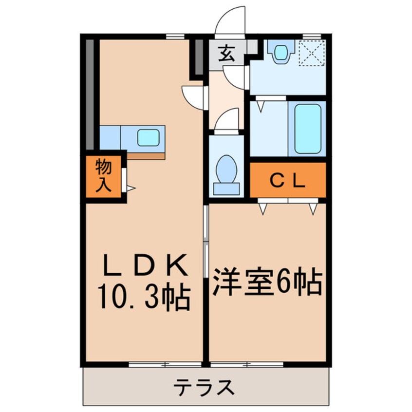 間取図 クレセントカーサ