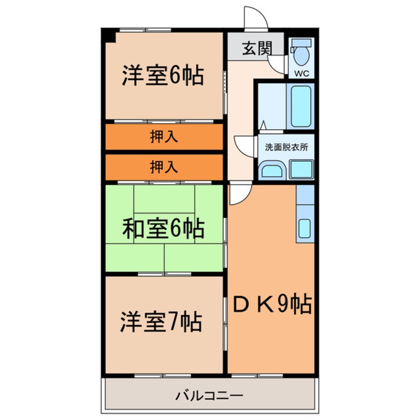 間取図 フォレスト勝川