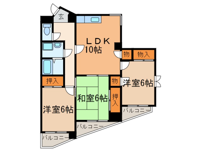 間取図 フォレスト勝川