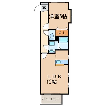 間取図 パティオ（大留町）