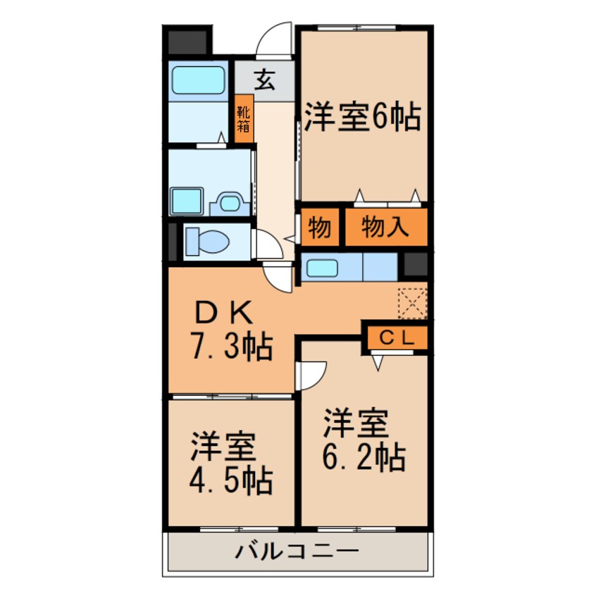 間取図 メゾンソレアード